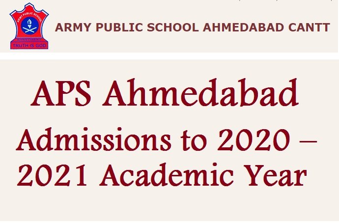 APS Ahmedabad – Admissions to 2020 – 2021 Academic Year