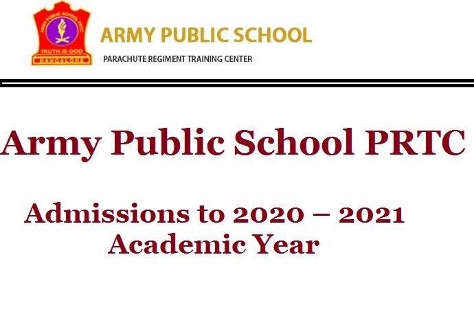 Army Public School PRTC – Admissions to 2020 – 2021 Academic Year