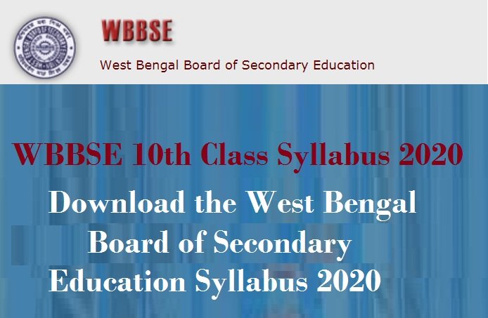 WBBSE 10th Class Syllabus 2020 – Download the West Bengal Board of Secondary Education Syllabus 2020